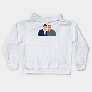 Pete Buttigieg and Chasten Glezman Buttigieg Drawing Kids Hoodie